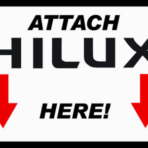 4x4 direct stickers 3. Attach Hilux Here - Sticker