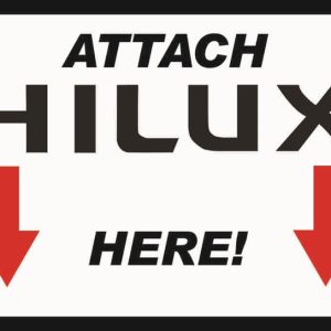 4x4 direct stickers 3. Attach Hilux Here - Sticker