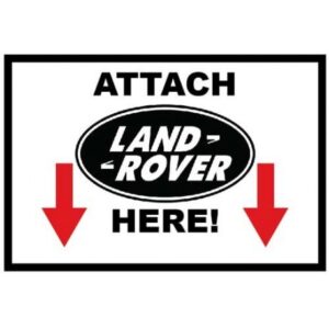 st-attachlandy#1. Attach Land Rover Here - Sticker