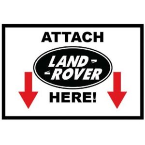 st-attachlandy#1. Attach Land Rover Here - Sticker
