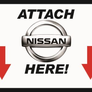 4x4 direct stickers 5. Attach Nissan Here - Sticker