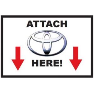 st-attachtoyota#1. Attach Toyota Here - Sticker