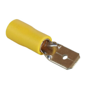 spade-m-yellow. Male spade terminal yellow
