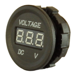 volt-round-front. Volt meter