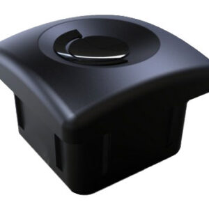 end-cap-black-25mm. 25mm End Cap Square