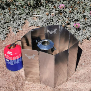 alu-windshield-gas-stove. Gas stove windshield