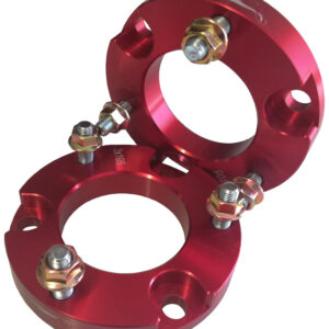 badger-hilux-20mm-strut-spacers. Toyota Vigo, Revo 2016 - 2025 Prado 120 and FJ Aluminum Front Strut Spacer 20mm -set of 2 RED - Badger
