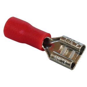 spade-f-red. Female spade terminal red