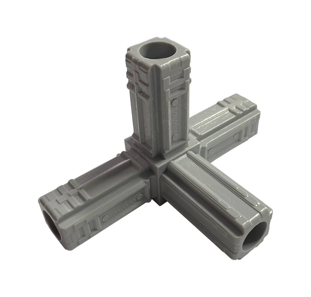 con4way25std. 4-way Connect-It standard Grey 25mm