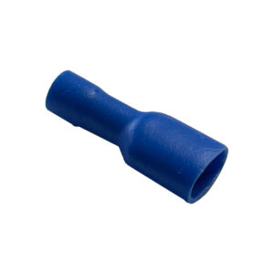 2mm-fully-insulated-female-terminal. Fully insulated female terminal blue
