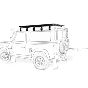 13-k9-rak-landrover-90-1200x857. Roofrack Land Rover Defender 90