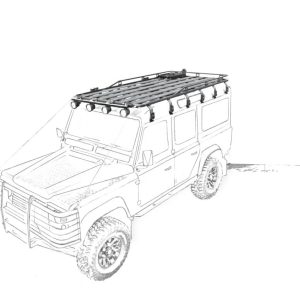 k9-rak-53-landrover-110--1200x857. Roofrack Land Rover Defender 110
