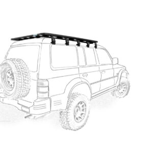 k9-rak-48-mitsibishi-pajero-gen-2--1200x857. Roofrack Pajero Long wheel base