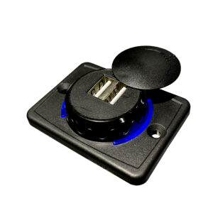 Dual Usb - panel mount.. 12-24 Volt Usb Charger