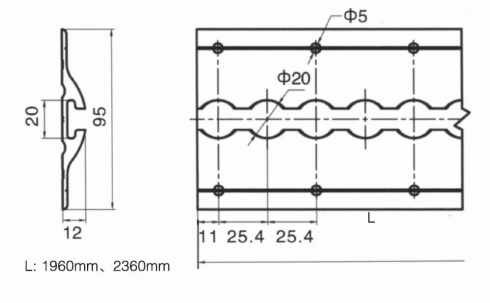 tr3101a. Cargo track wide dimensions