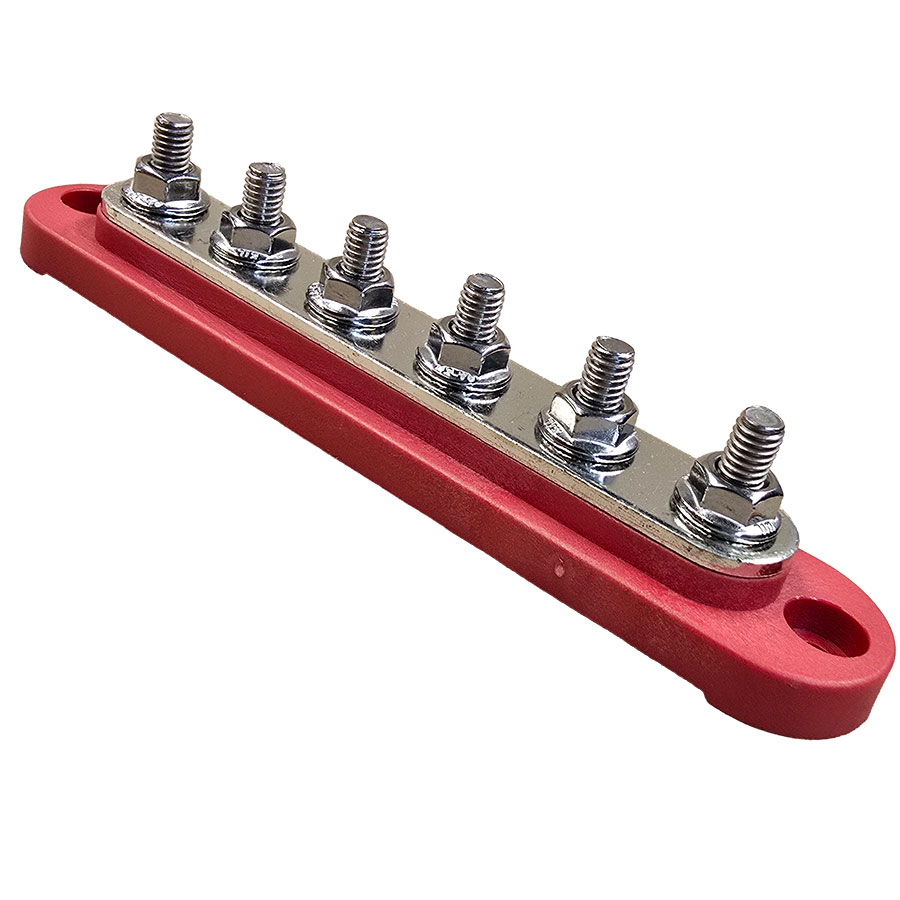 red-6mm-busbar-(2). 6 way busbar